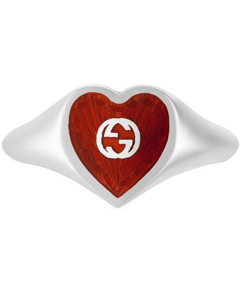 gucci red heart ring|gucci ghost ring women.